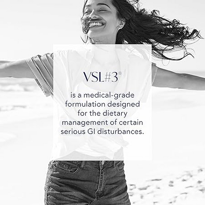 VSL #3® Probiotics for Digestive Health, IBS & UC Symptoms - 112.5B CFUs,Medical Food for Gut Health Support in Men & Women, 60 Capsules